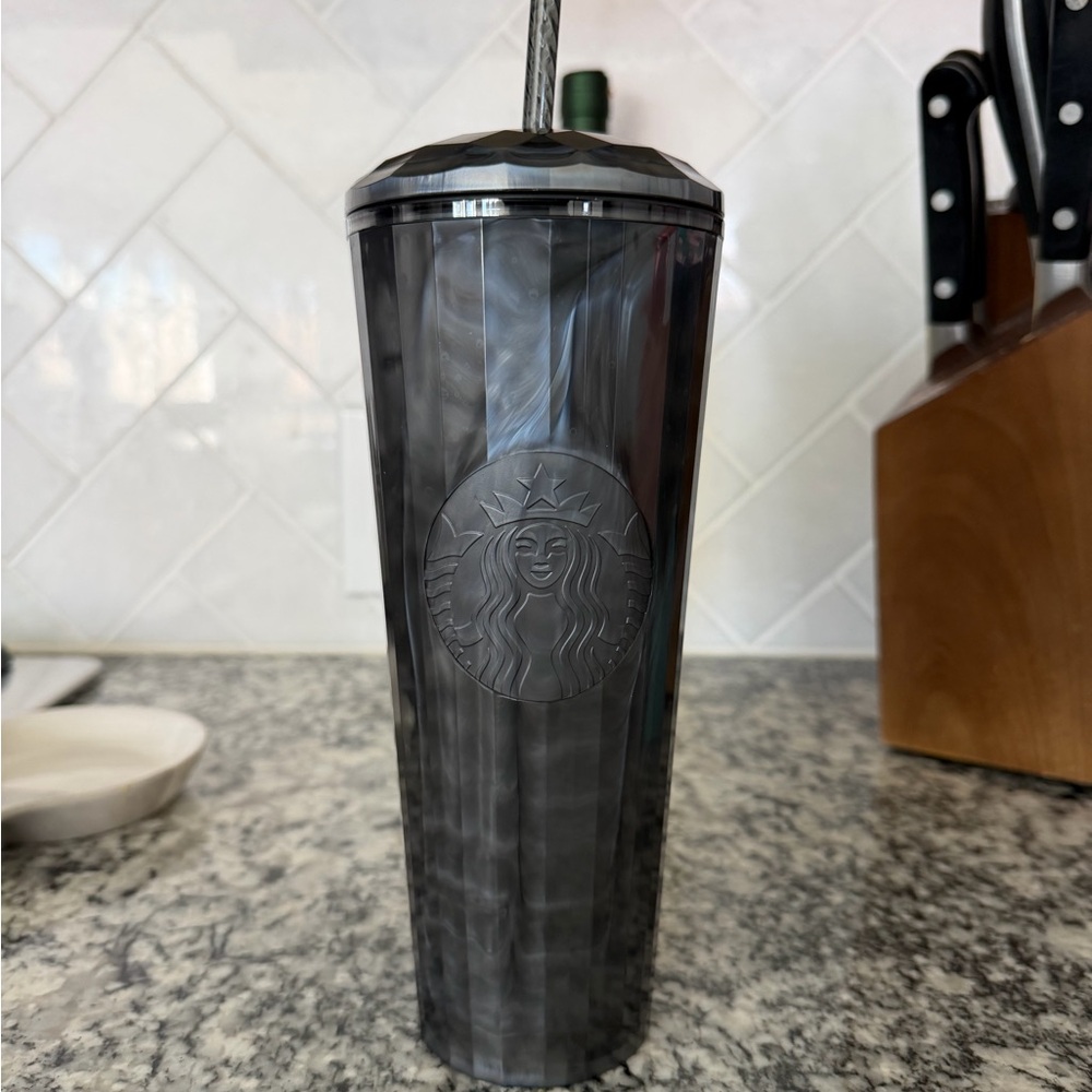 Starbucks Iridescent Black Pearl Siren Tumbler 24oz